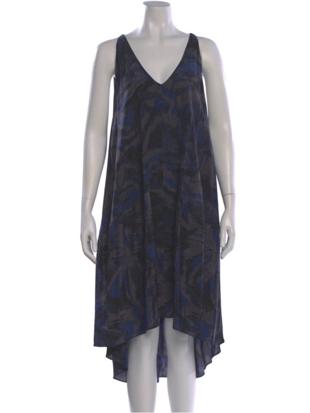 Marc by Marc Jacobs 100% Silk Abstract Print High-Low Dress XS/S